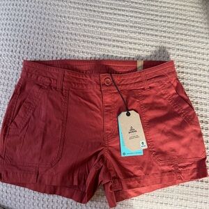 Prana Women's Brick Red Cargo Shorts